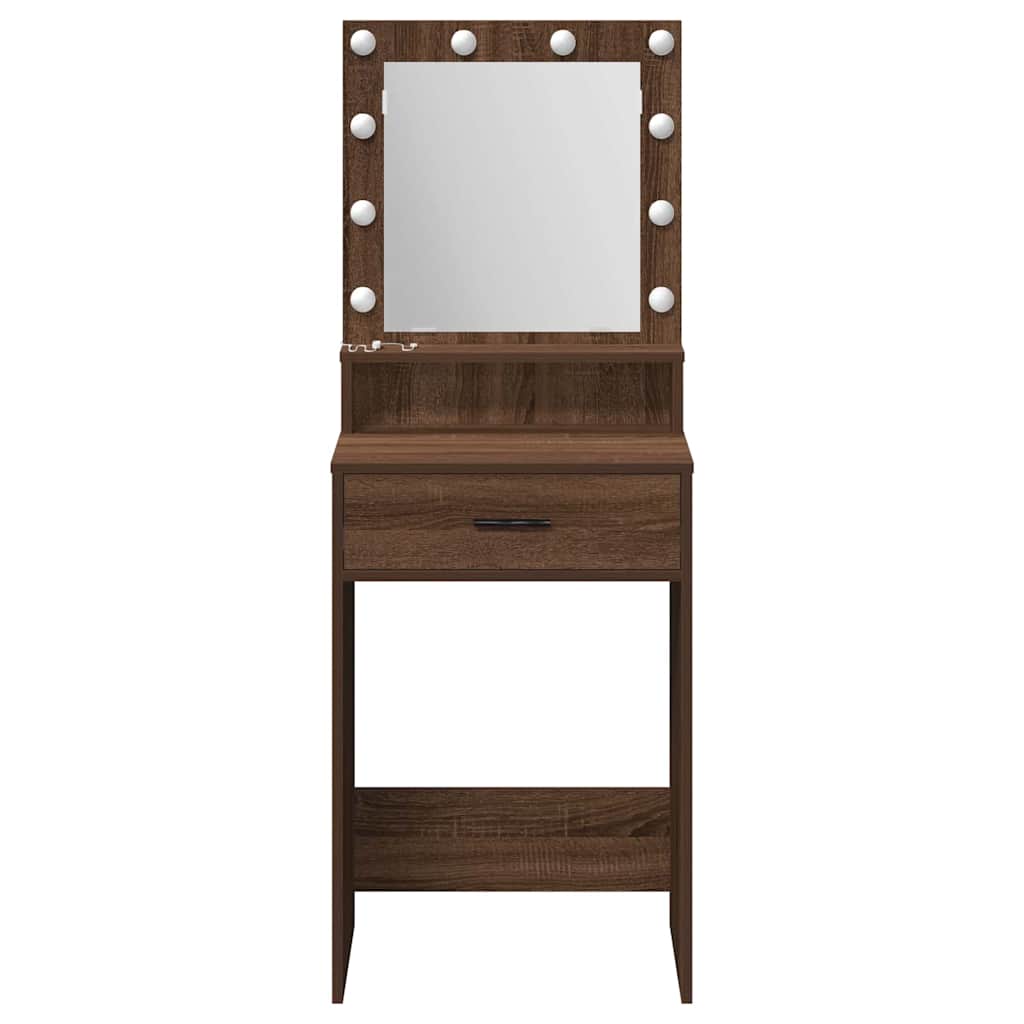 Dressing table Brown oak 50 x 41 x 135 cm Engineered wood