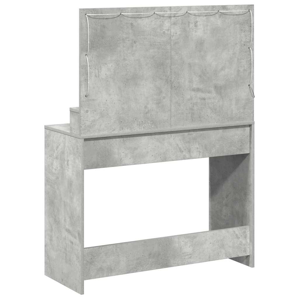 Tualetes galdiņš Betona pelēks 100 x 41 x 135 cm Apstrādāta koksne