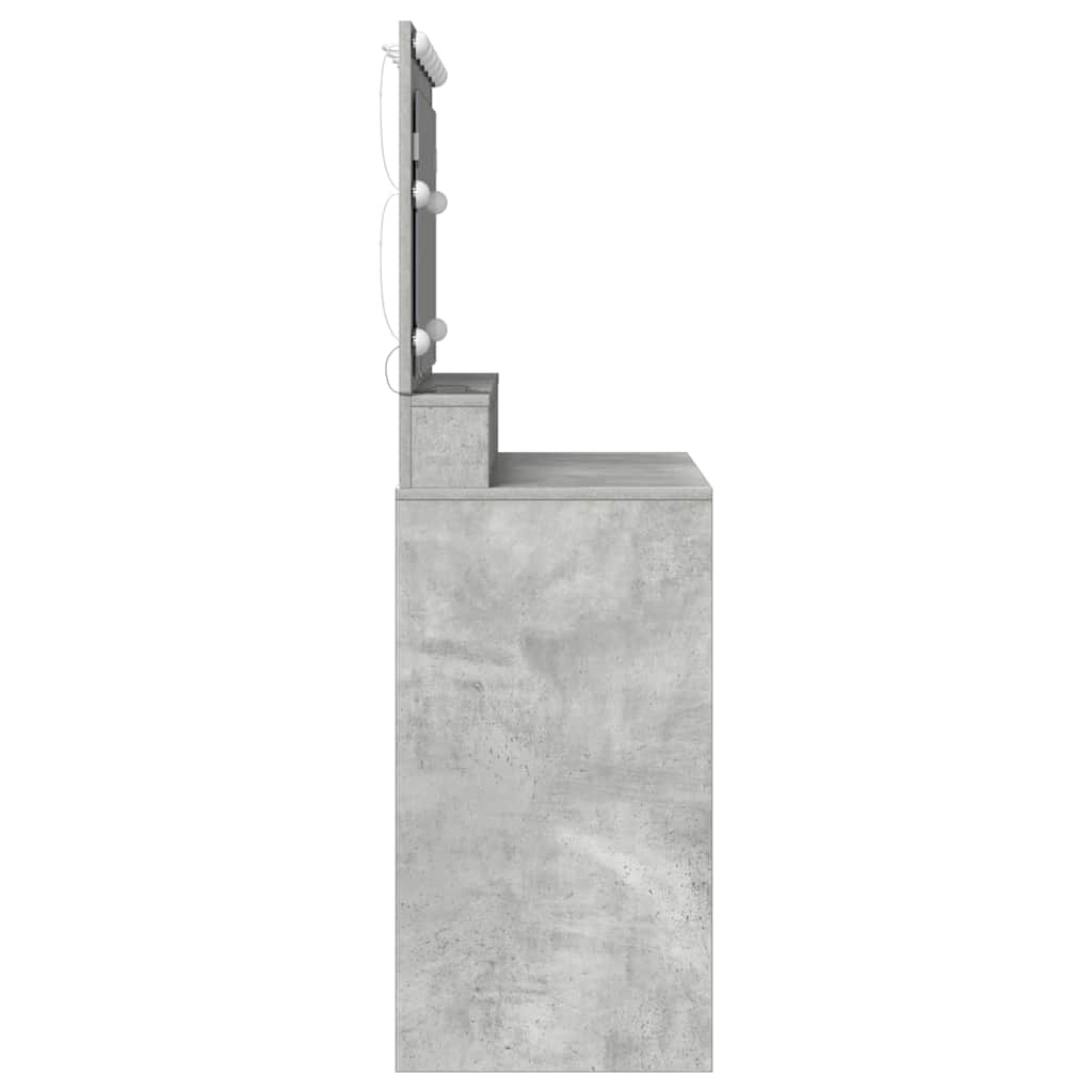 Tualetes galdiņš Betona pelēks 100 x 41 x 135 cm Apstrādāta koksne