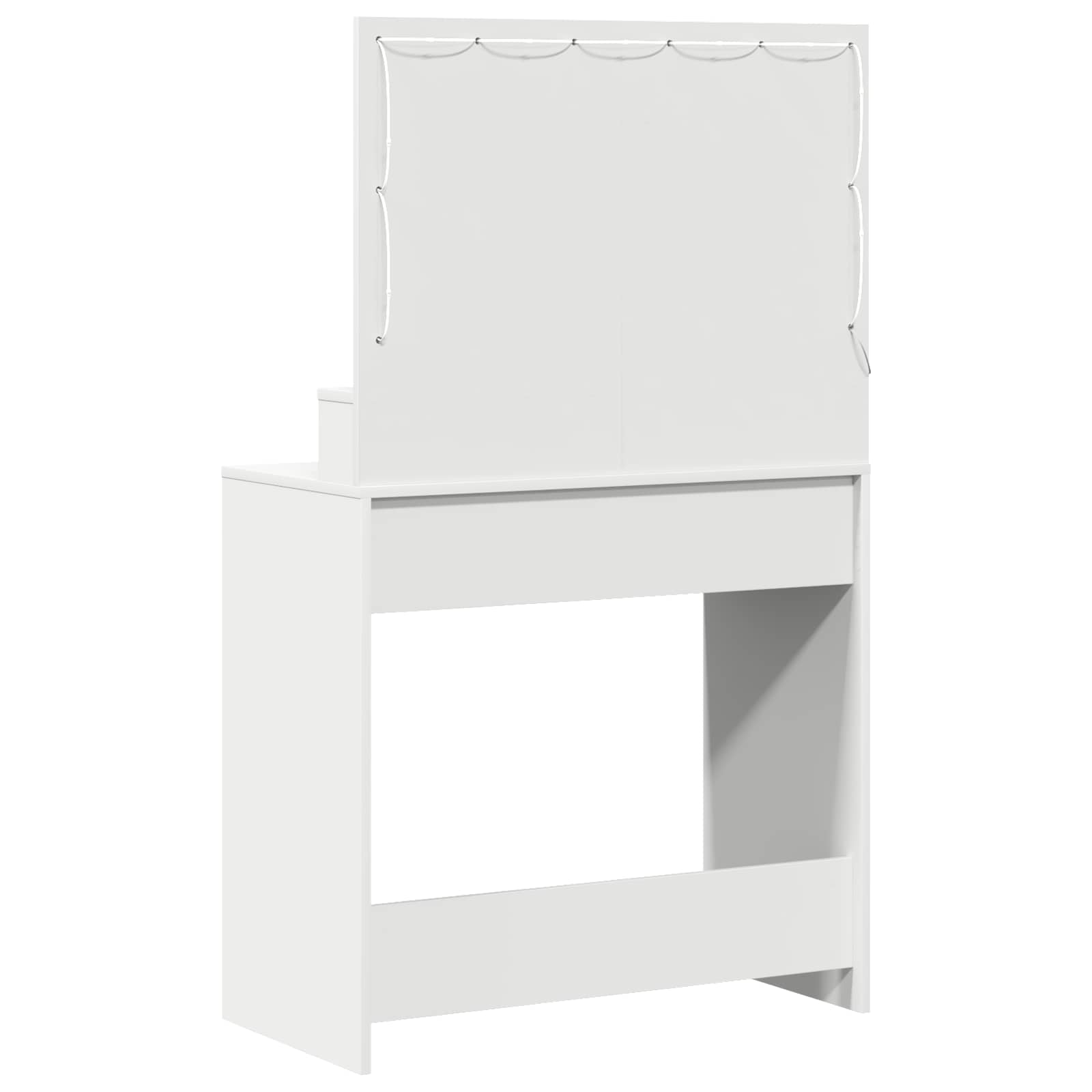 Makiažo stalas Balta 75,5 x 41 x 135 cm Apdirbta mediena