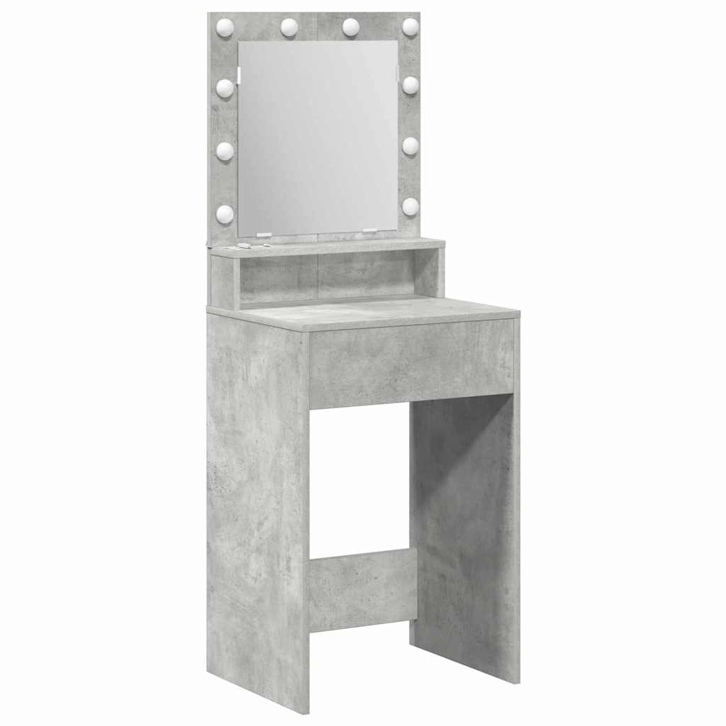 Makiažo stalas Betono pilka 50 x 41 x 135 cm Apdirbta mediena