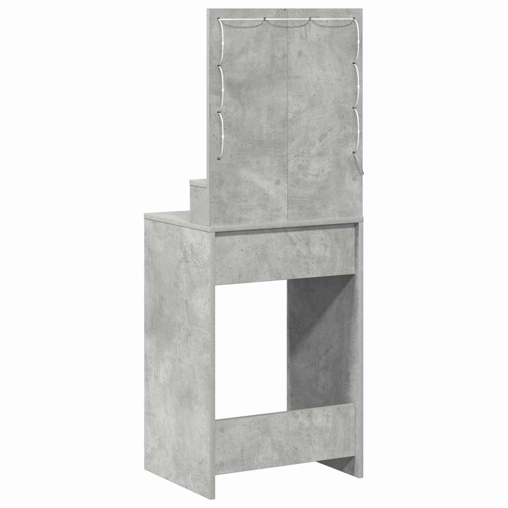 Makiažo stalas Betono pilka 50 x 41 x 135 cm Apdirbta mediena