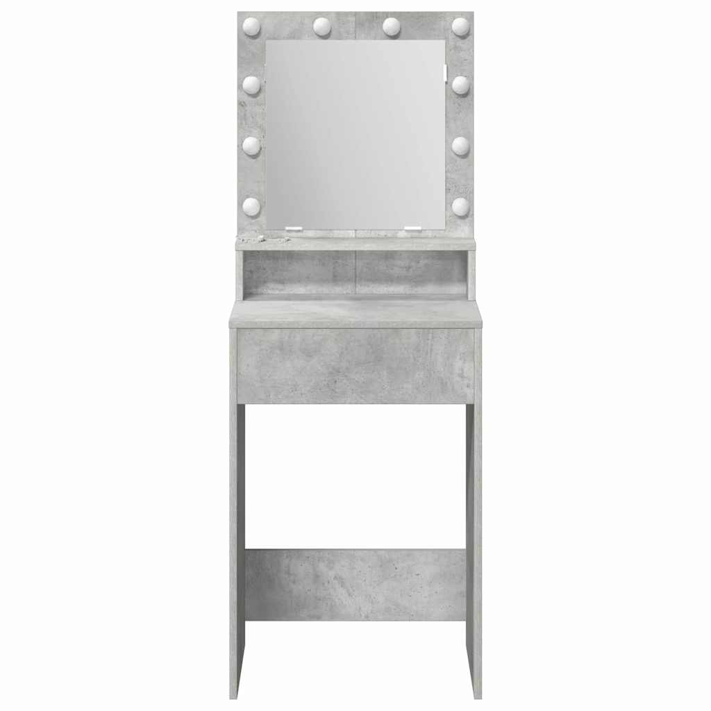 Makiažo stalas Betono pilka 50 x 41 x 135 cm Apdirbta mediena
