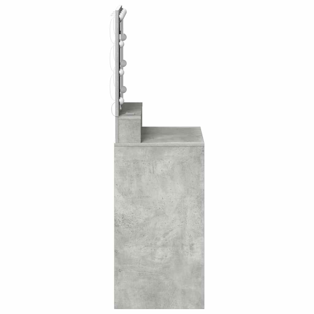 Makiažo stalas Betono pilka 50 x 41 x 135 cm Apdirbta mediena