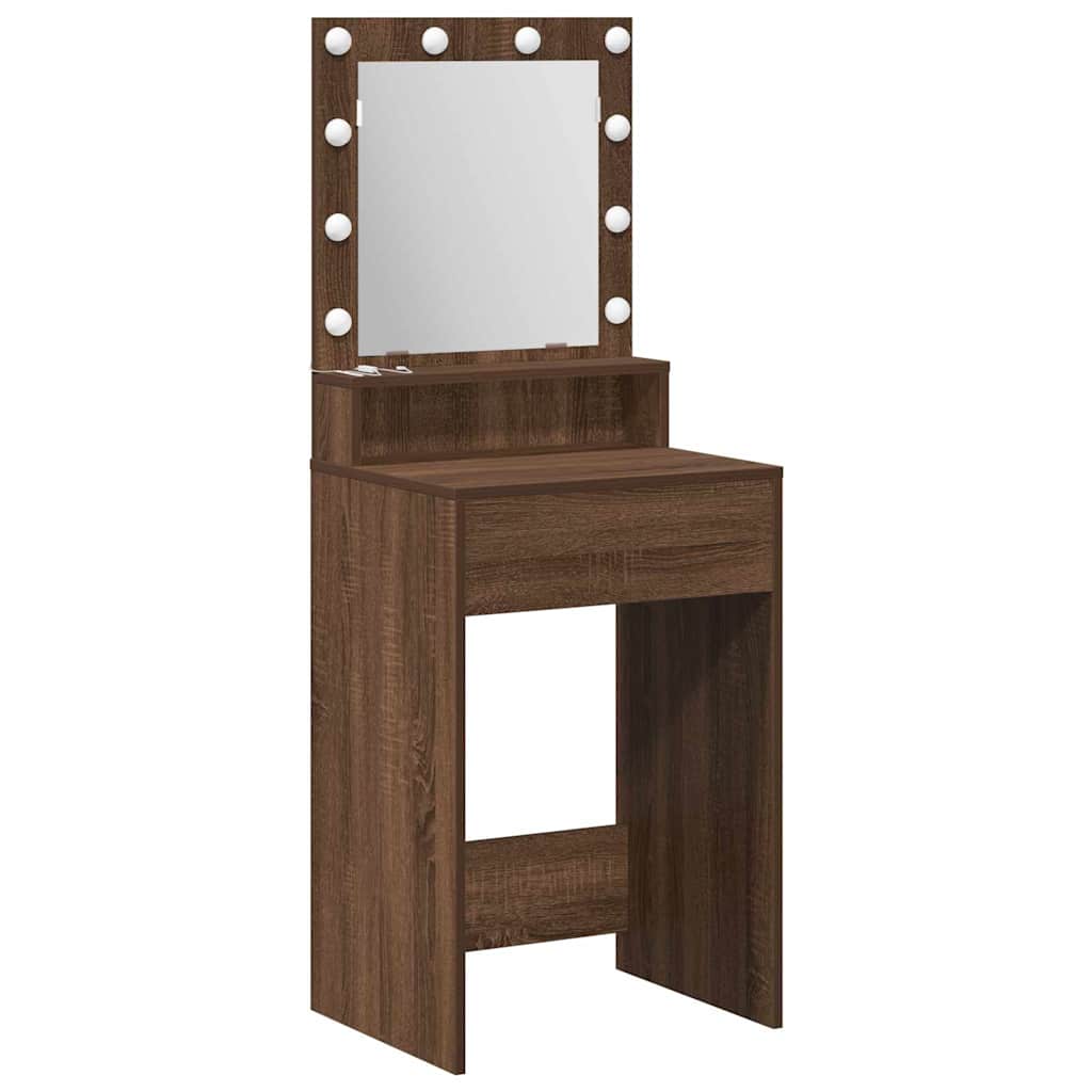 Dressing table Brown oak 50 x 41 x 135 cm Engineered wood