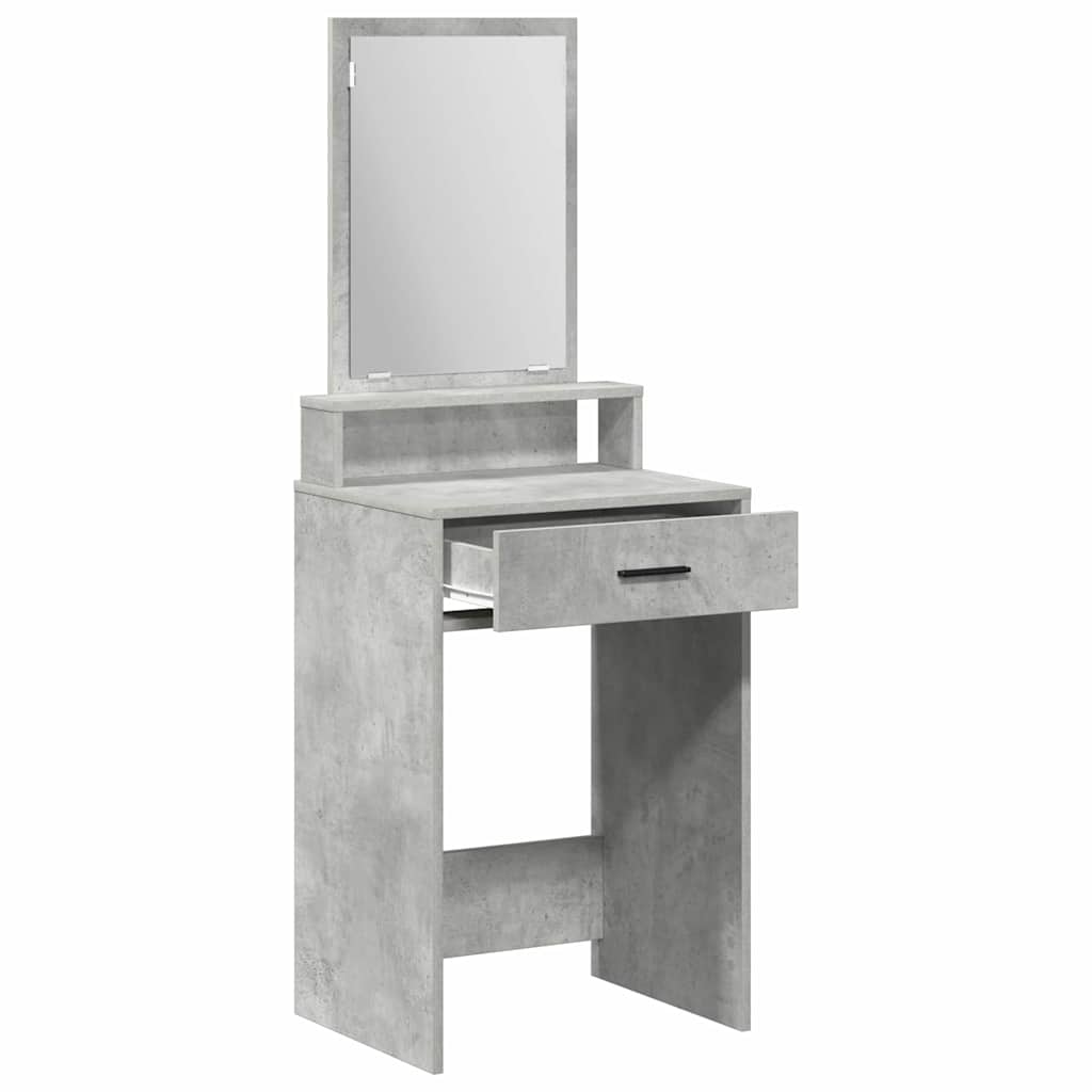 Makiažo stalas Betono pilka 50 x 41 x 140 cm Apdirbta mediena