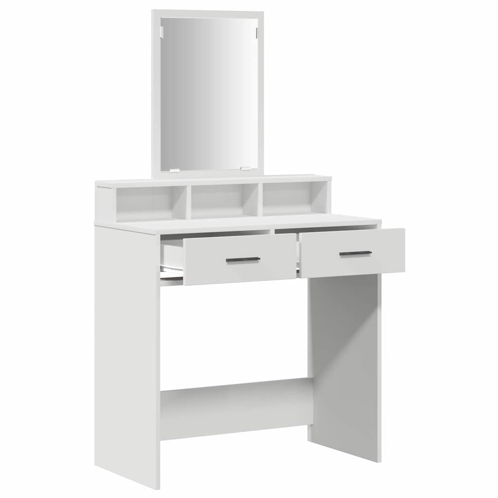 Dressing Table White 79 x 41 x 140 cm Engineered Wood