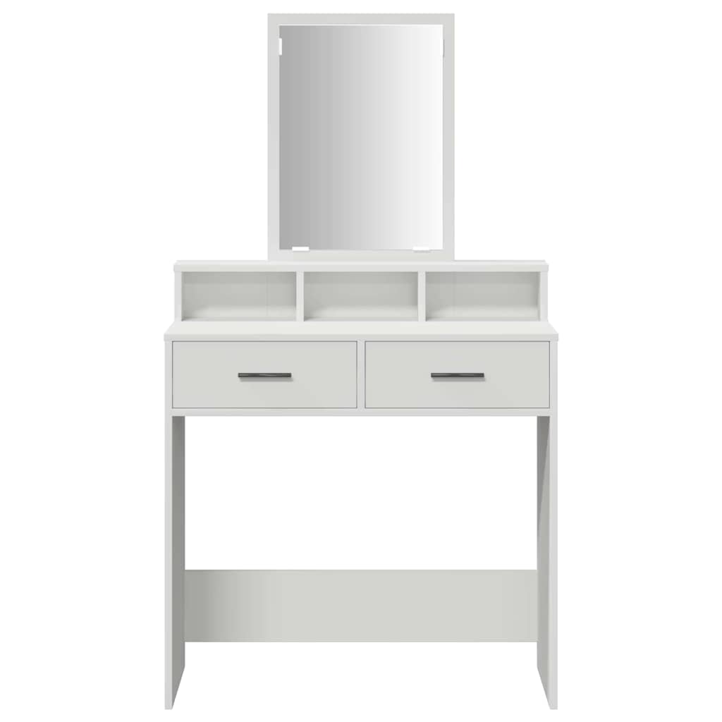 Dressing Table White 79 x 41 x 140 cm Engineered Wood