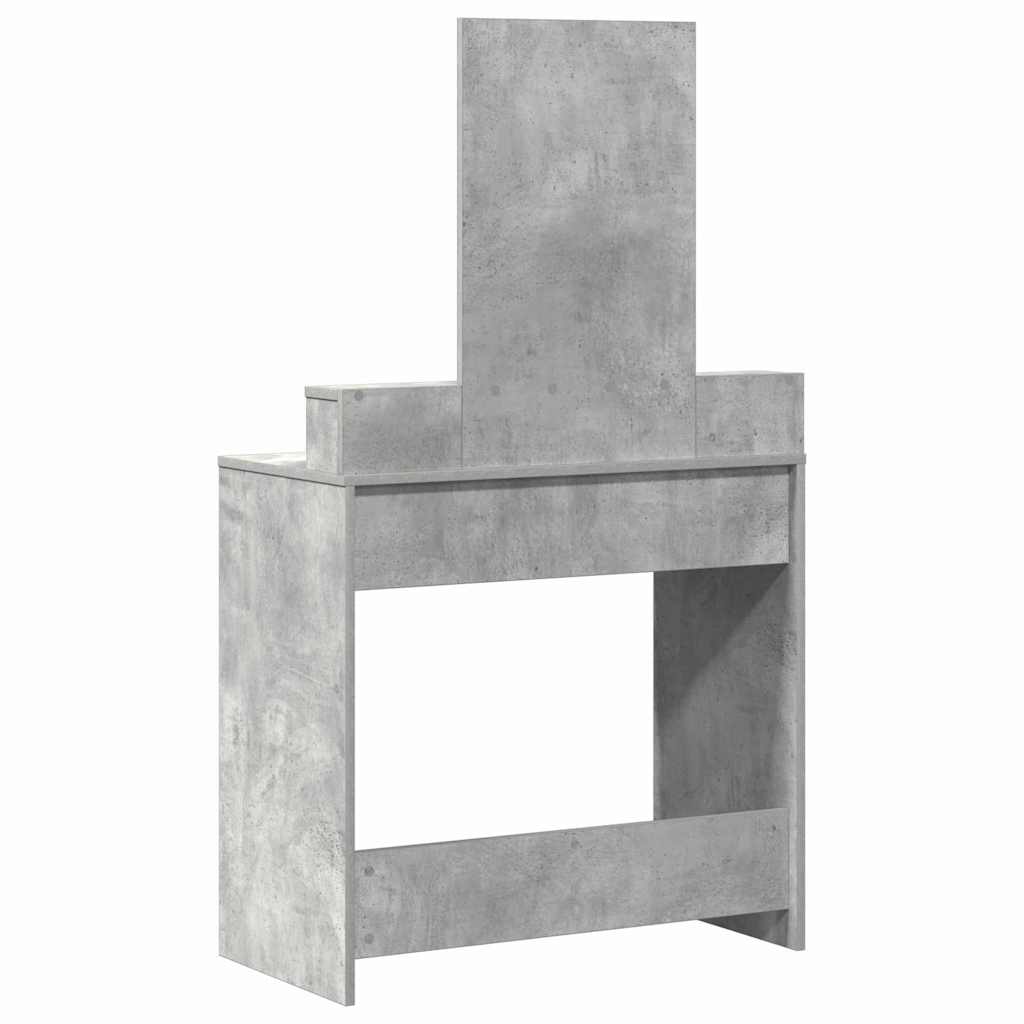 Makiažo stalas Betono pilka 79 x 41 x 140 cm Apdirbta mediena