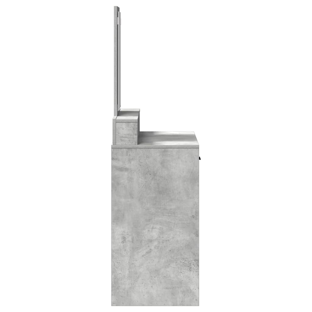 Makiažo stalas Betono pilka 79 x 41 x 140 cm Apdirbta mediena
