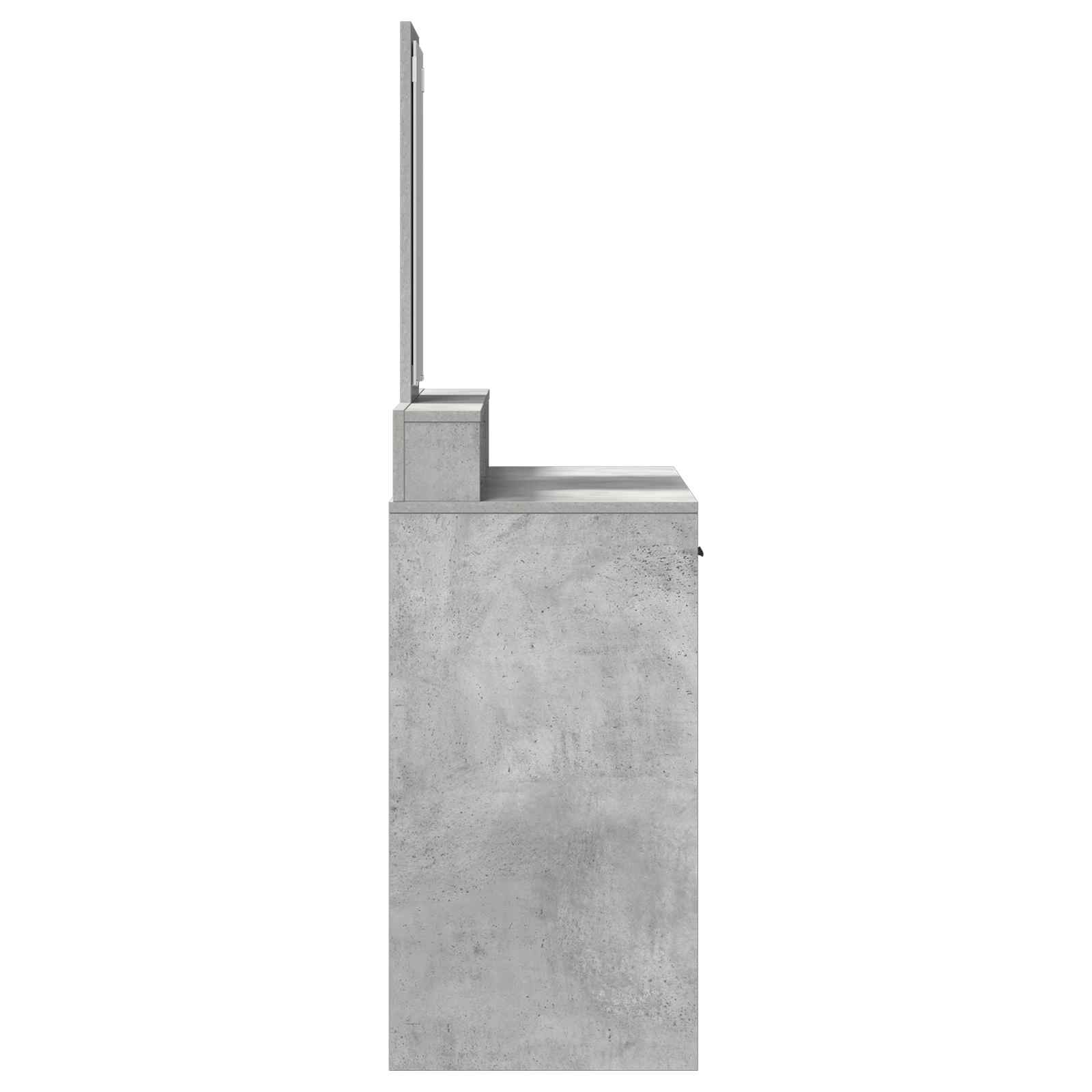 Makiažo stalas Betono pilka 100 x 41 x 140 cm Apdirbta mediena