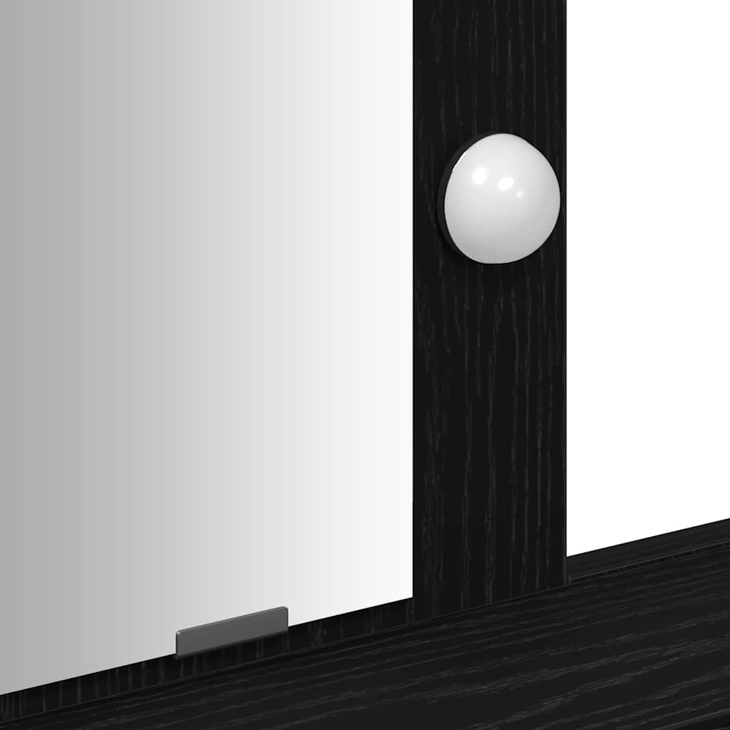 Dressing Table Black 79 x 41 x 140 cm Engineered Wood
