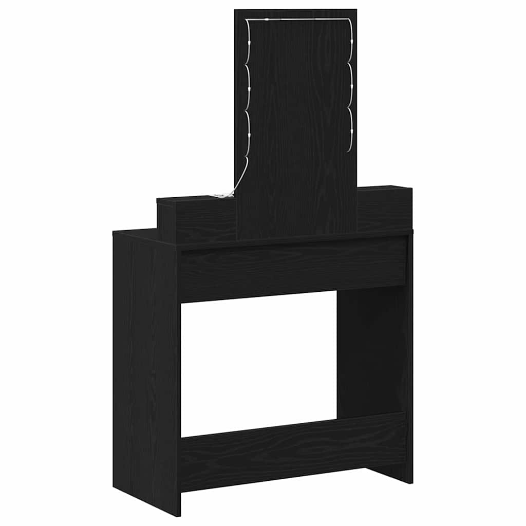 Dressing Table Black 79 x 41 x 140 cm Engineered Wood