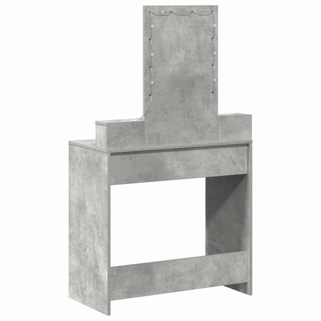 Kosmētikas galds Pelēks 79 x 41 x 140 cm Apstrādāta koksne