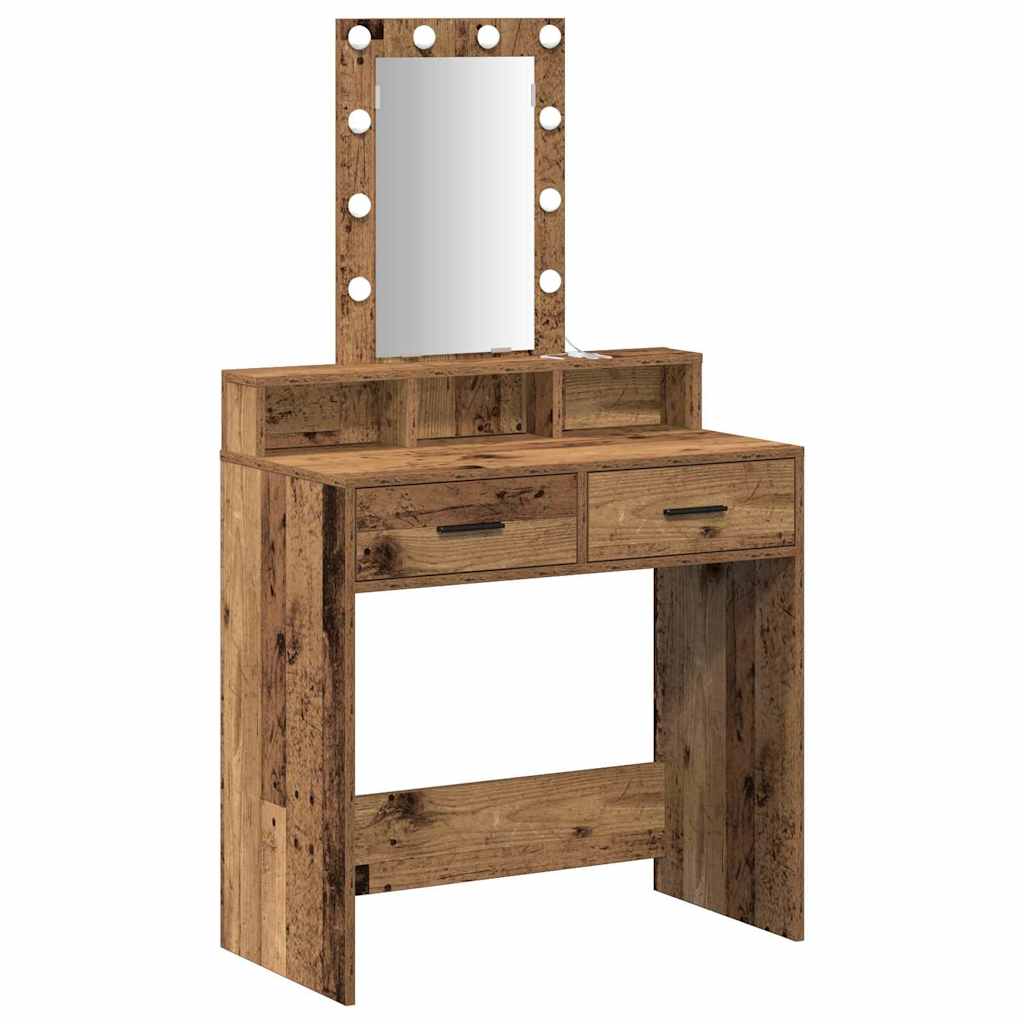 Make-up Table Brown 79 x 41 x 140 cm Engineered Wood