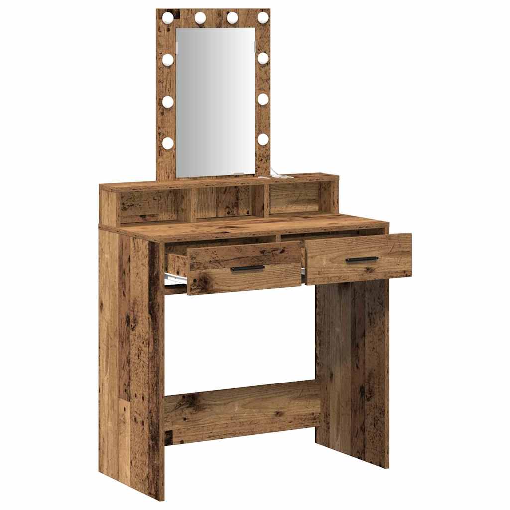 Make-up Table Brown 79 x 41 x 140 cm Engineered Wood