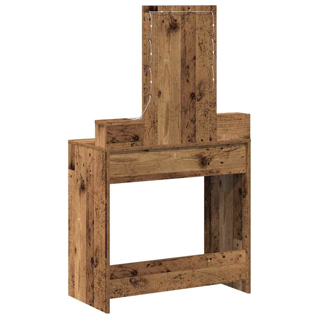 Make-up Table Brown 79 x 41 x 140 cm Engineered Wood