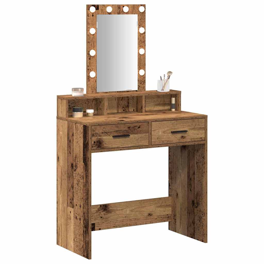 Make-up Table Brown 79 x 41 x 140 cm Engineered Wood