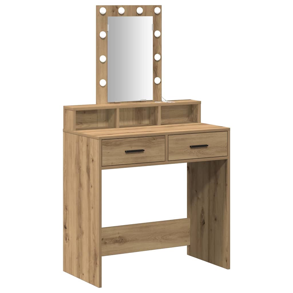 Make-up Table Brown 79 x 41 x 140 cm Engineered Wood