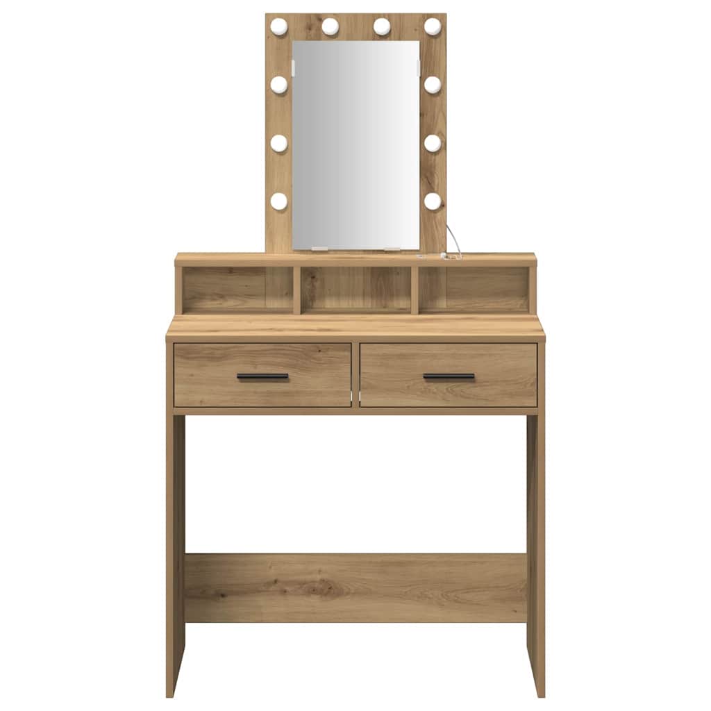Make-up Table Brown 79 x 41 x 140 cm Engineered Wood