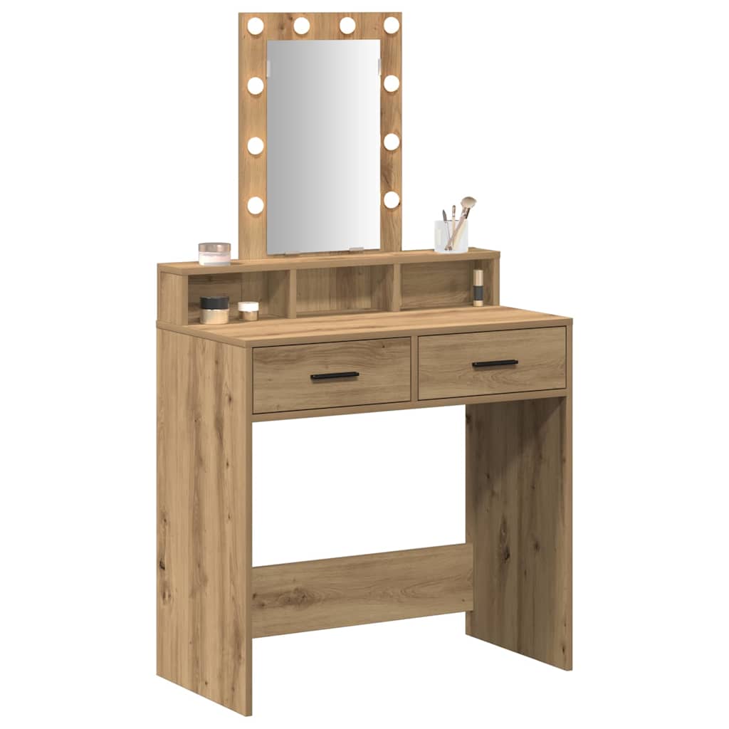 Make-up Table Brown 79 x 41 x 140 cm Engineered Wood
