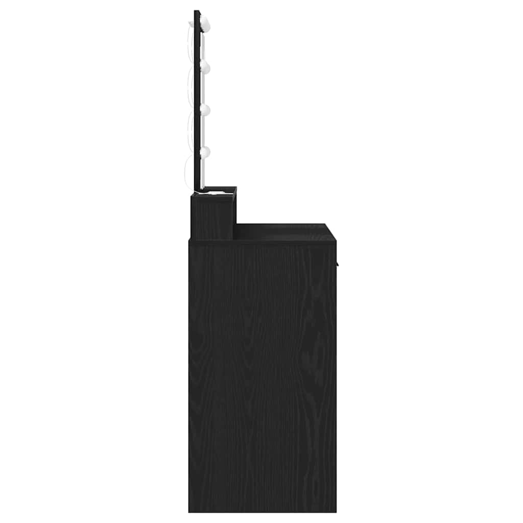 Kosmētikas galds Melns 100 x 41 x 140 cm Apstrādāta koksne