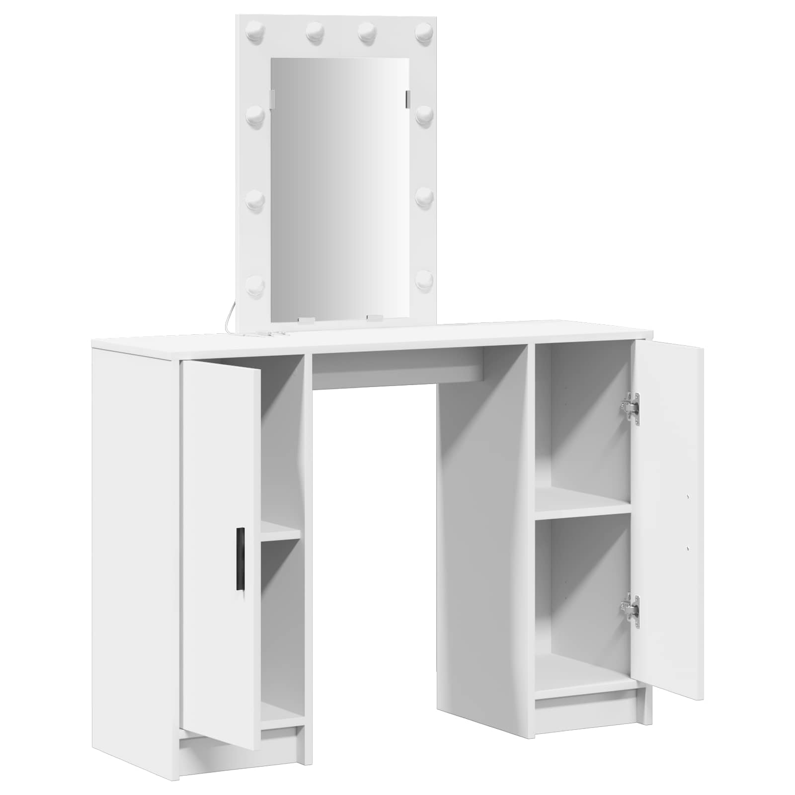 Makeup Table White 102 x 33 x 135 cm Engineered wood