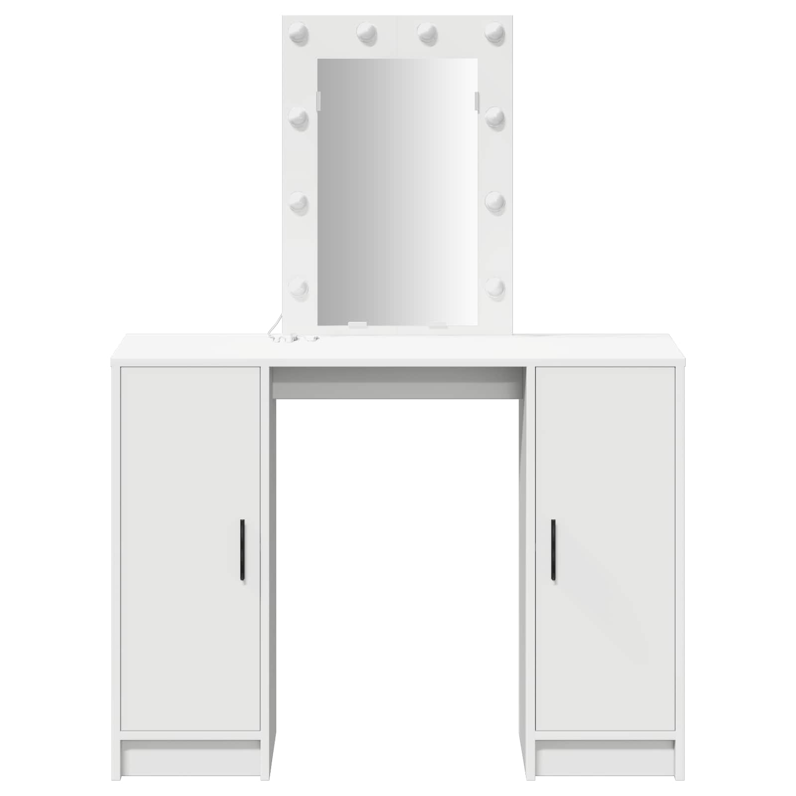Makeup Table White 102 x 33 x 135 cm Engineered wood