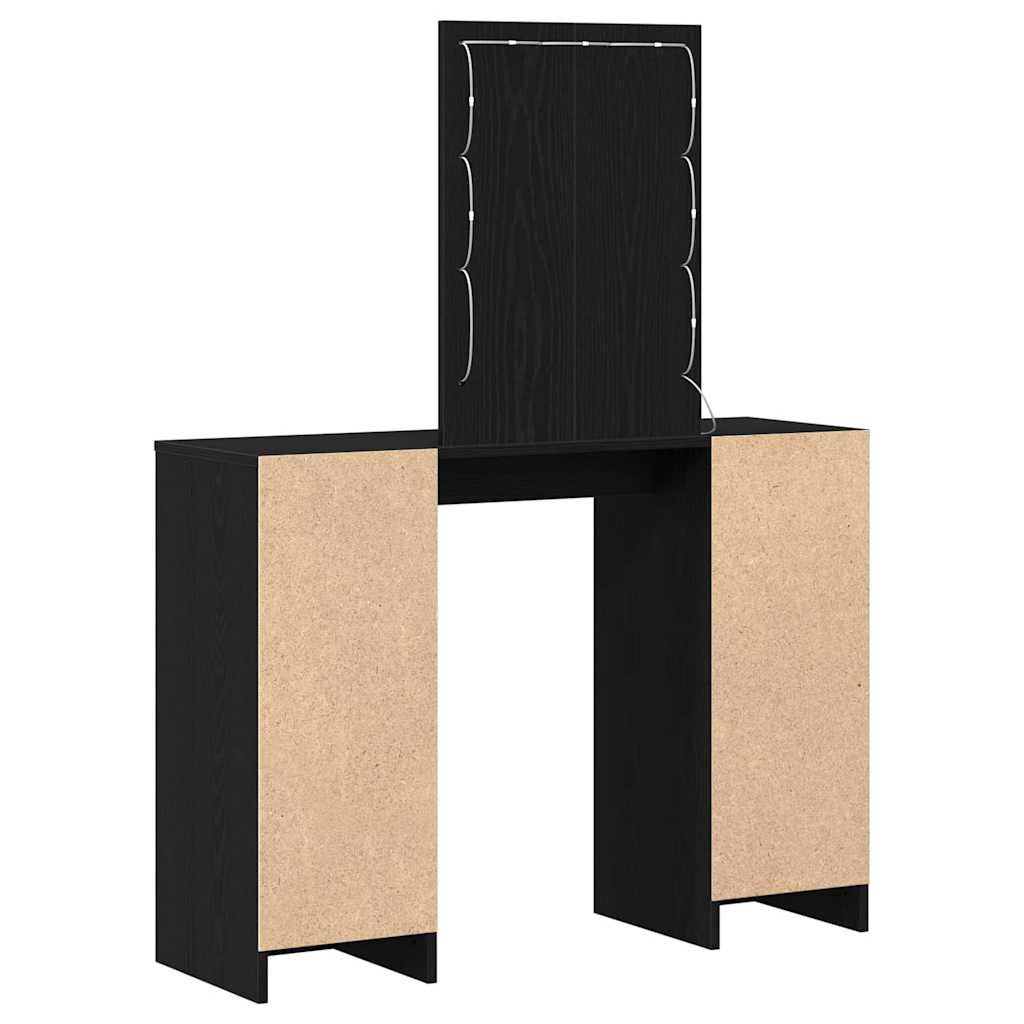 Makiažo stalas Juoda 102 x 33 x 135 cm Apdirbta mediena