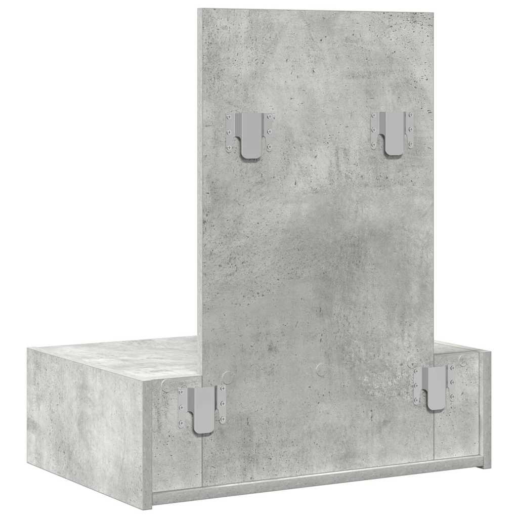 Tualetes galdiņš Pelēks 60 x 40 x 70 cm Apstrādāta koksne