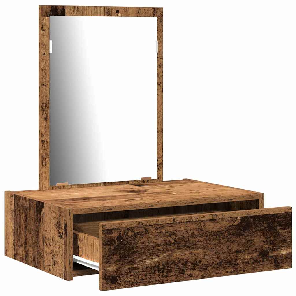 Dressing Table with Drawer Brown 60 x 40 x 70 cm Engineered Wood