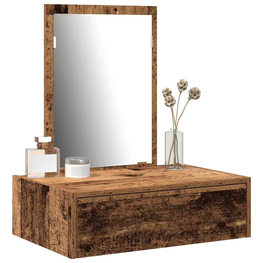 Dressing Table with Drawer Brown 60 x 40 x 70 cm Engineered Wood