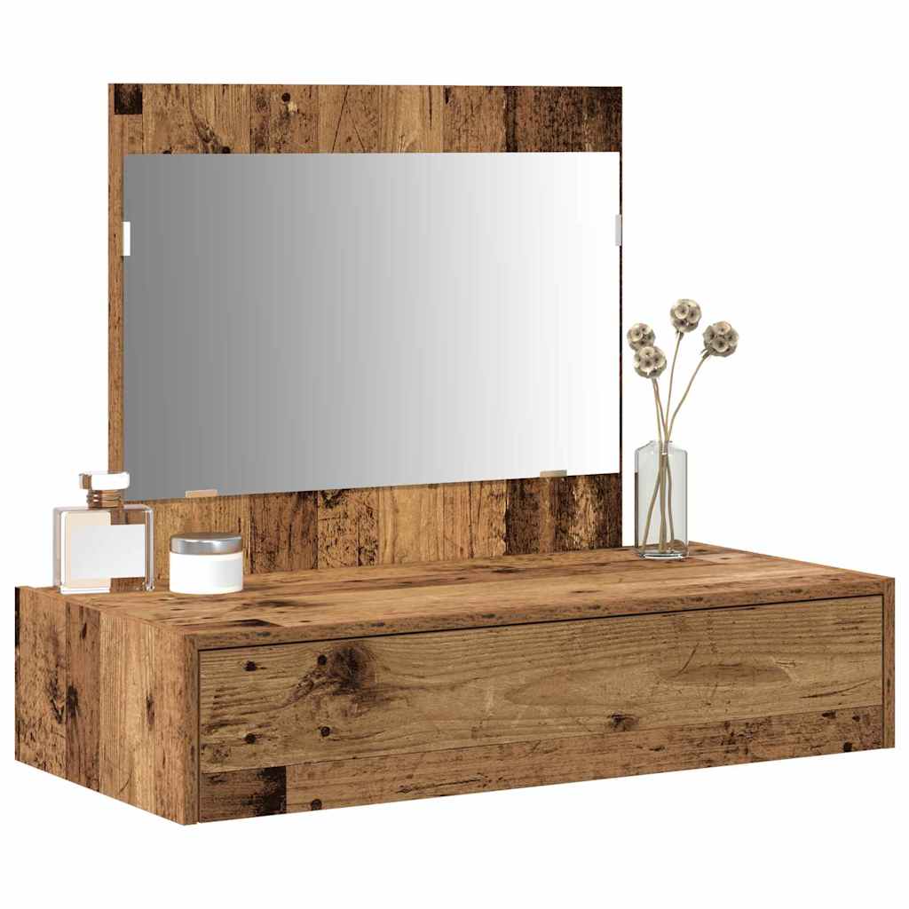 Makiažo stalas su stalčių Ruda 83 x 40 x 70 cm Apdirbta mediena