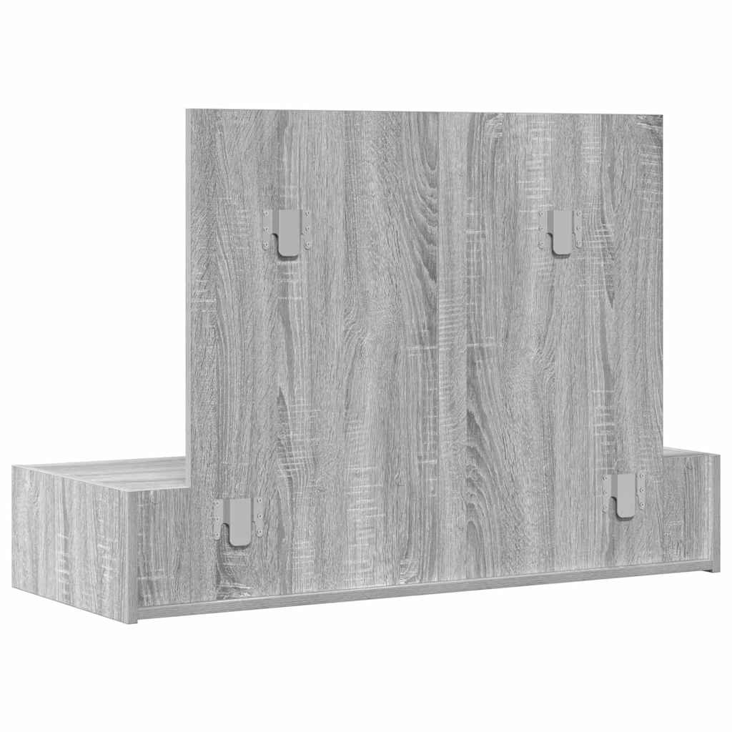 Makiažo stalas Pilka 100 x 40 x 70 cm Apdirbta mediena