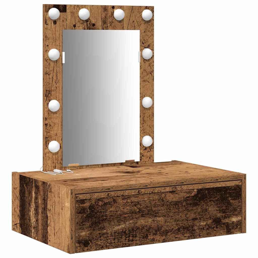 Dressing Table with Drawer Brown 60 x 40 x 70 cm Engineered Wood