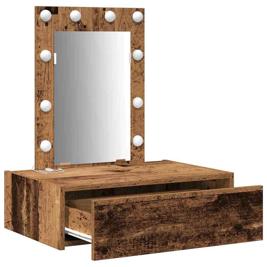 Dressing Table with Drawer Brown 60 x 40 x 70 cm Engineered Wood
