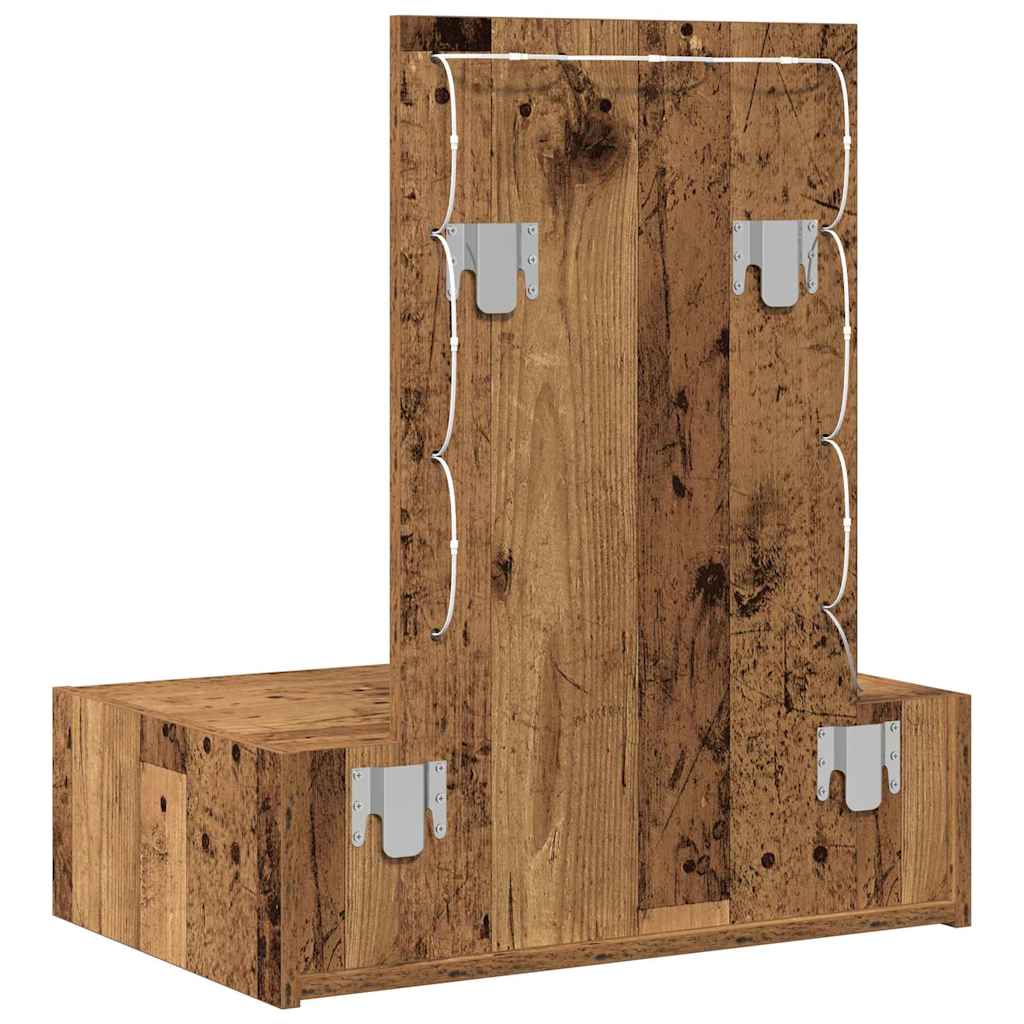 Dressing Table with Drawer Brown 60 x 40 x 70 cm Engineered Wood