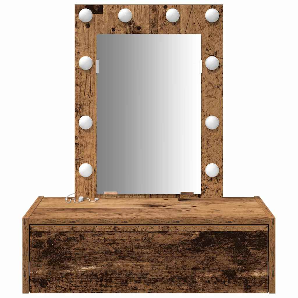 Dressing Table with Drawer Brown 60 x 40 x 70 cm Engineered Wood