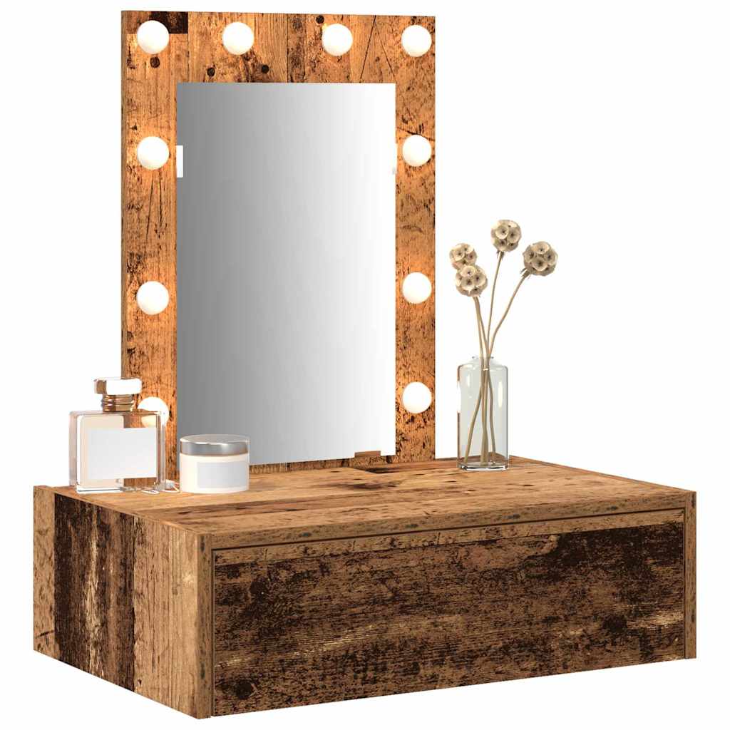 Dressing Table with Drawer Brown 60 x 40 x 70 cm Engineered Wood