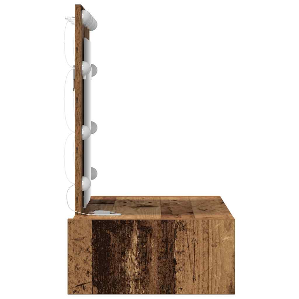 Dressing Table with Drawer Brown 60 x 40 x 70 cm Engineered Wood
