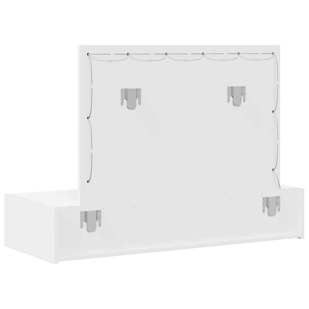 Tualetes galdiņš Balts 100 x 40 x 70 cm Apstrādāta koksne