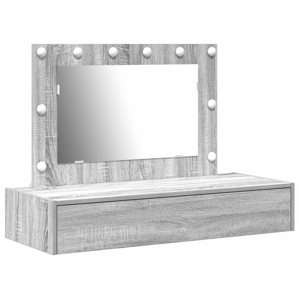 Tualetes galdiņš Pelēks 100 x 40 x 70 cm Kokmateriāls