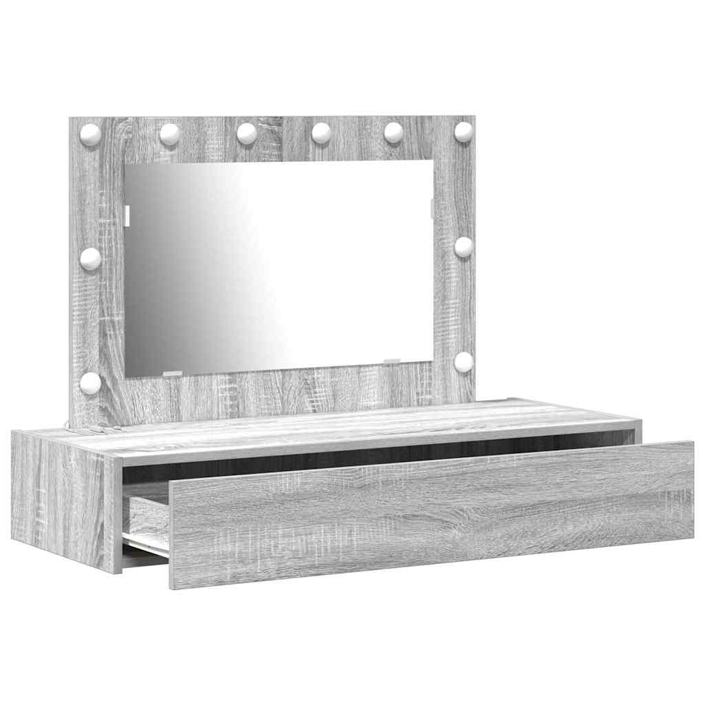 Tualetes galdiņš Pelēks 100 x 40 x 70 cm Kokmateriāls