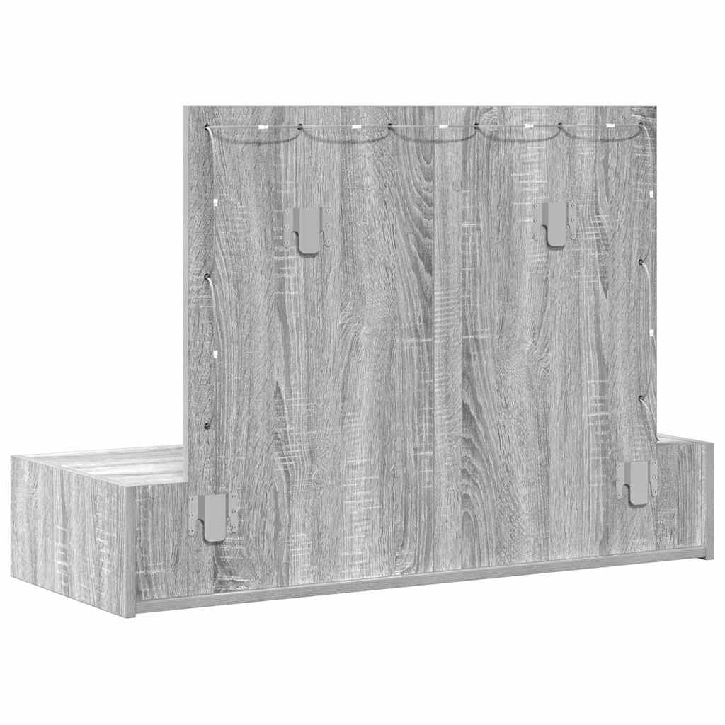 Tualetes galdiņš Pelēks 100 x 40 x 70 cm Kokmateriāls