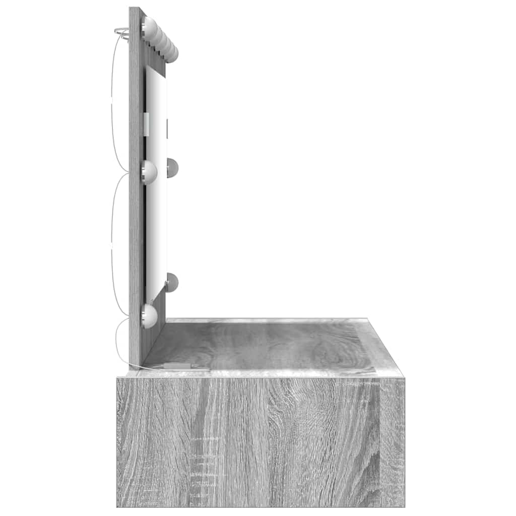 Tualetes galdiņš Pelēks 100 x 40 x 70 cm Kokmateriāls