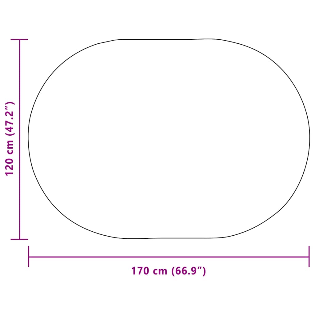 Kilimas ZIZUR Kreminė 170 x 120 cm Polipropilenas