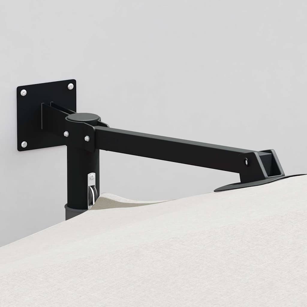 Cantilever Parasol Sand Polyester, Aluminium Large