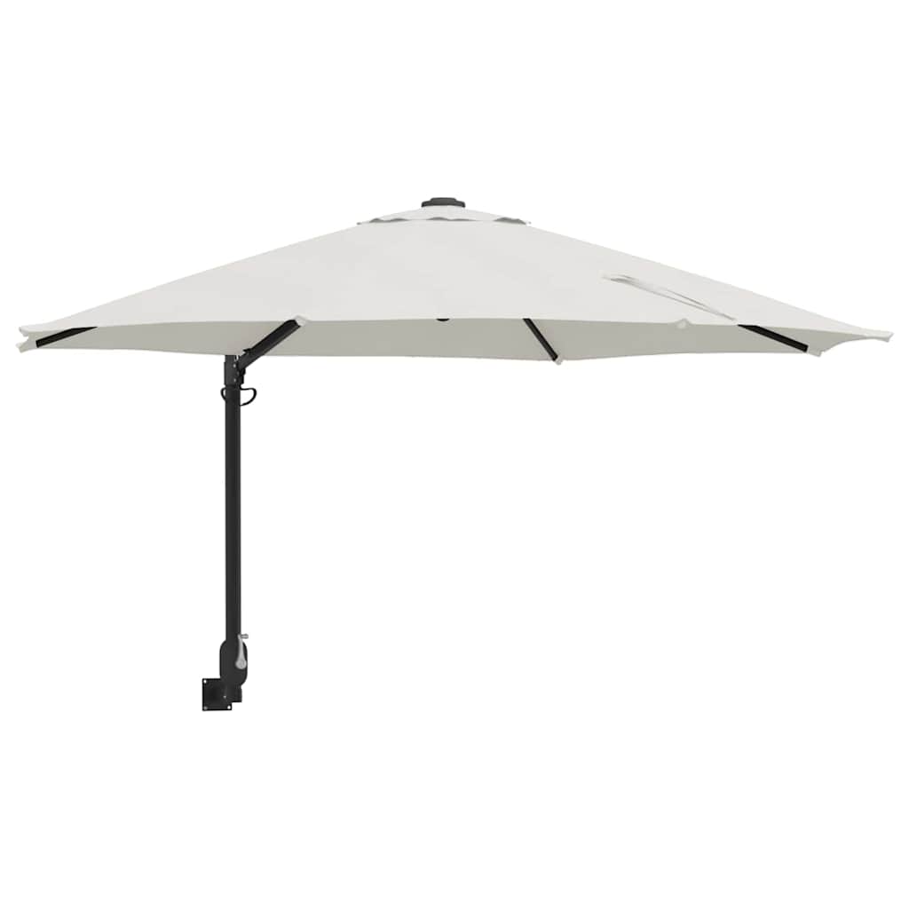 Cantilever Parasol Sand Polyester, Aluminium Large