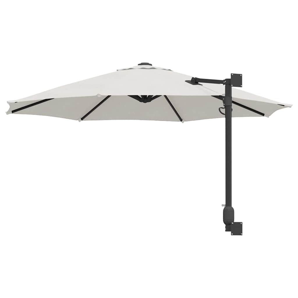 Cantilever Parasol Sand Polyester, Aluminium Large
