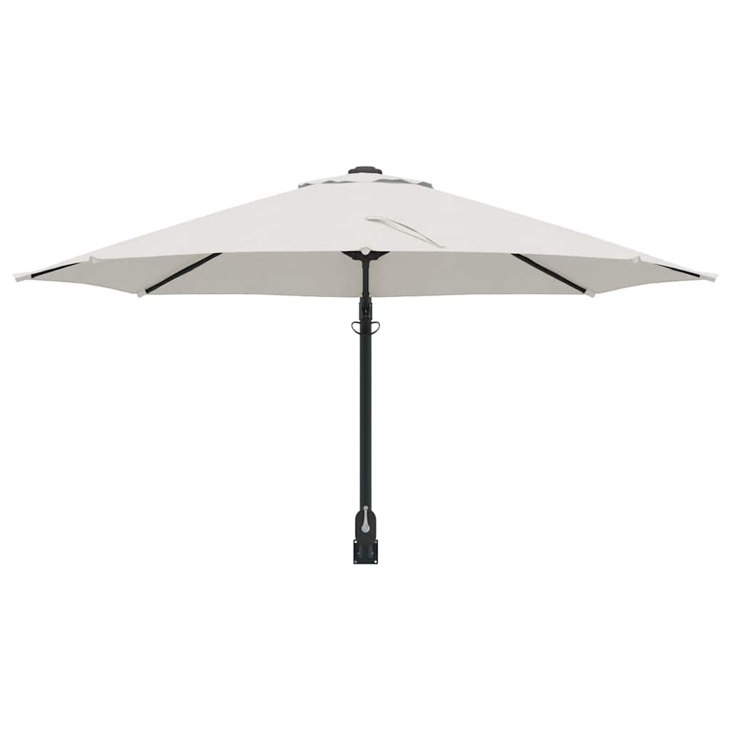 Cantilever Parasol Sand Polyester, Aluminium Large